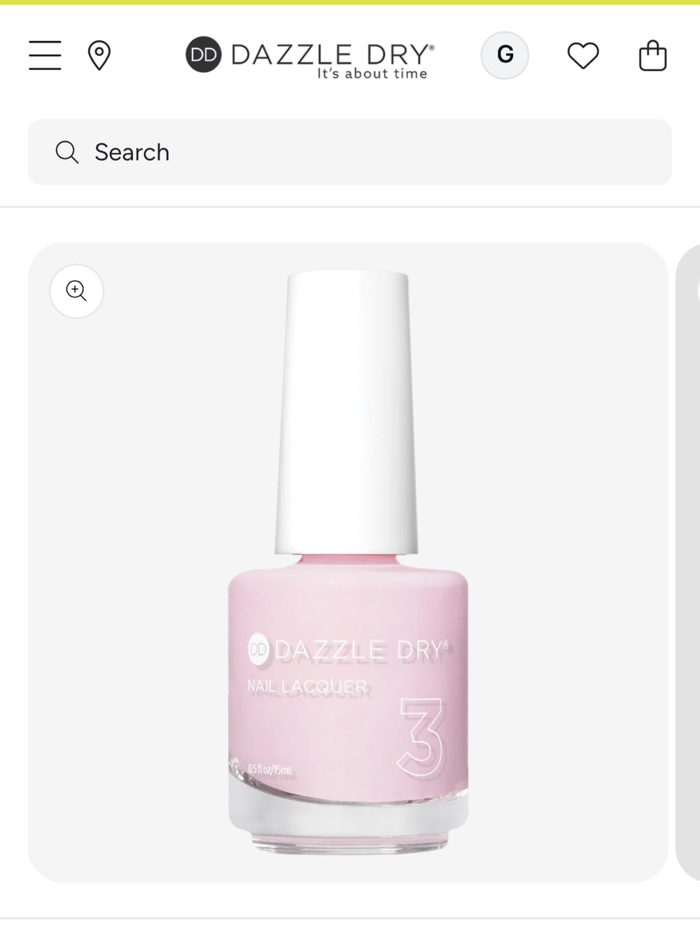 Dazzle Dry Pink Nail Lacquer